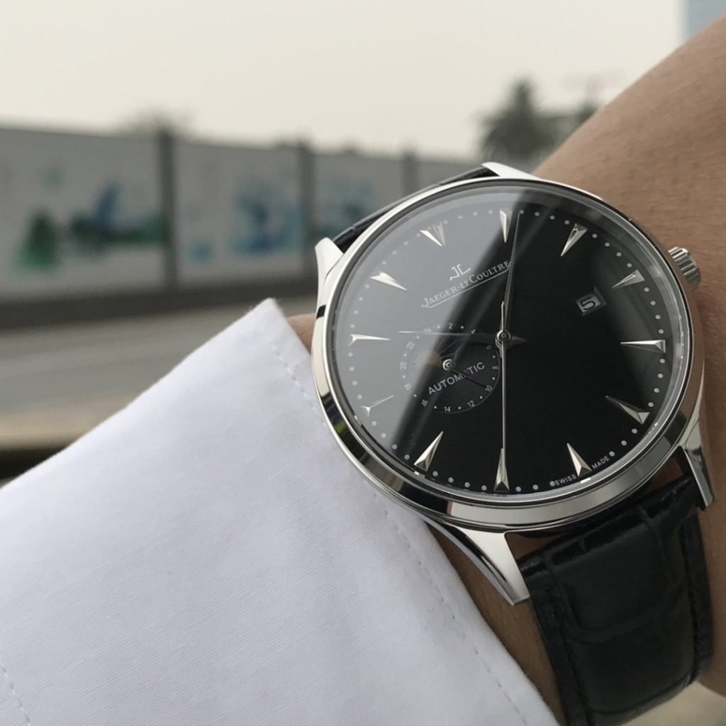 JaegerLeCoultre White Leather Gold 20 Waterproof 5 Degrees Swimmable