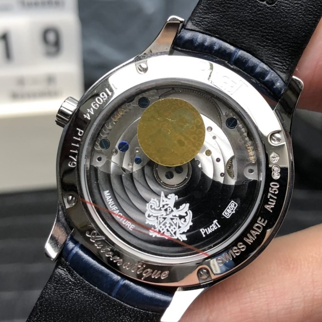 Piaget Earl Black Belt White Moon Phase Girl Shipment
