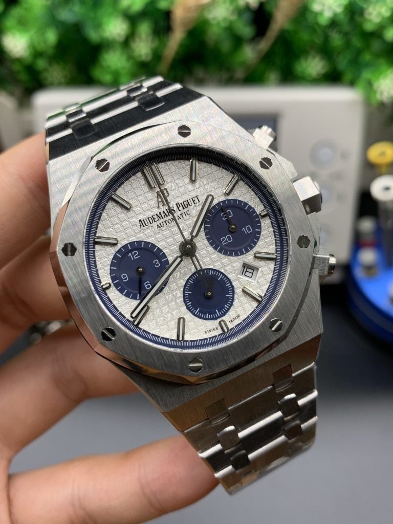 AP Single Counter Audemars Piguet Royal OAK Timing White