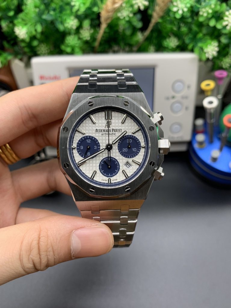 AP Single Counter Audemars Piguet Royal OAK Timing White