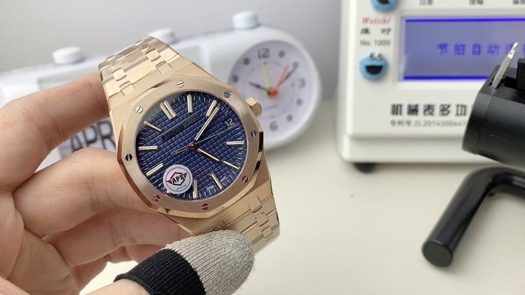 AP APS Audemars Piguet Rose Gold Blue