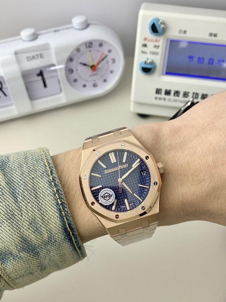 AP APS Audemars Piguet Rose Gold Blue