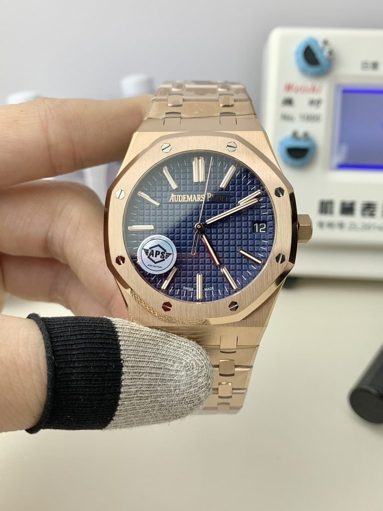 AP APS Audemars Piguet Rose Gold Blue