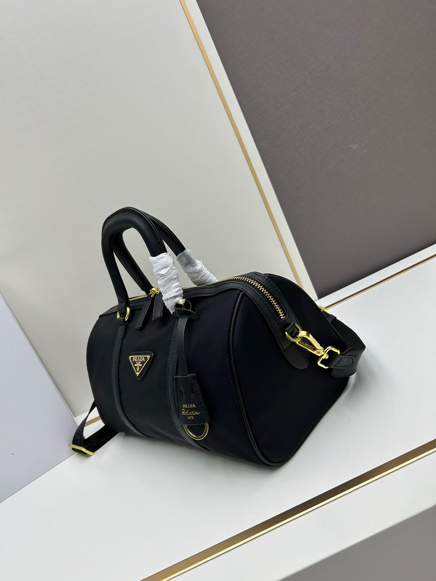 Prada RMB Re-Edition Saffiano Medium Top Handle Bag Crossbody Bag Shoulder Bag 001350