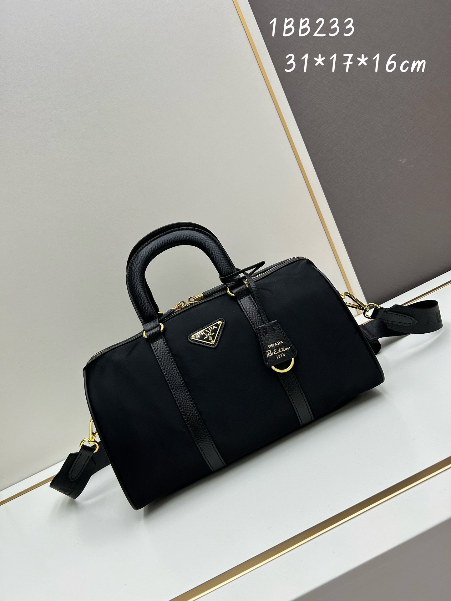 Prada BB233 Re-Nylon Saffiano New SeasonTop Handle Bag 001450