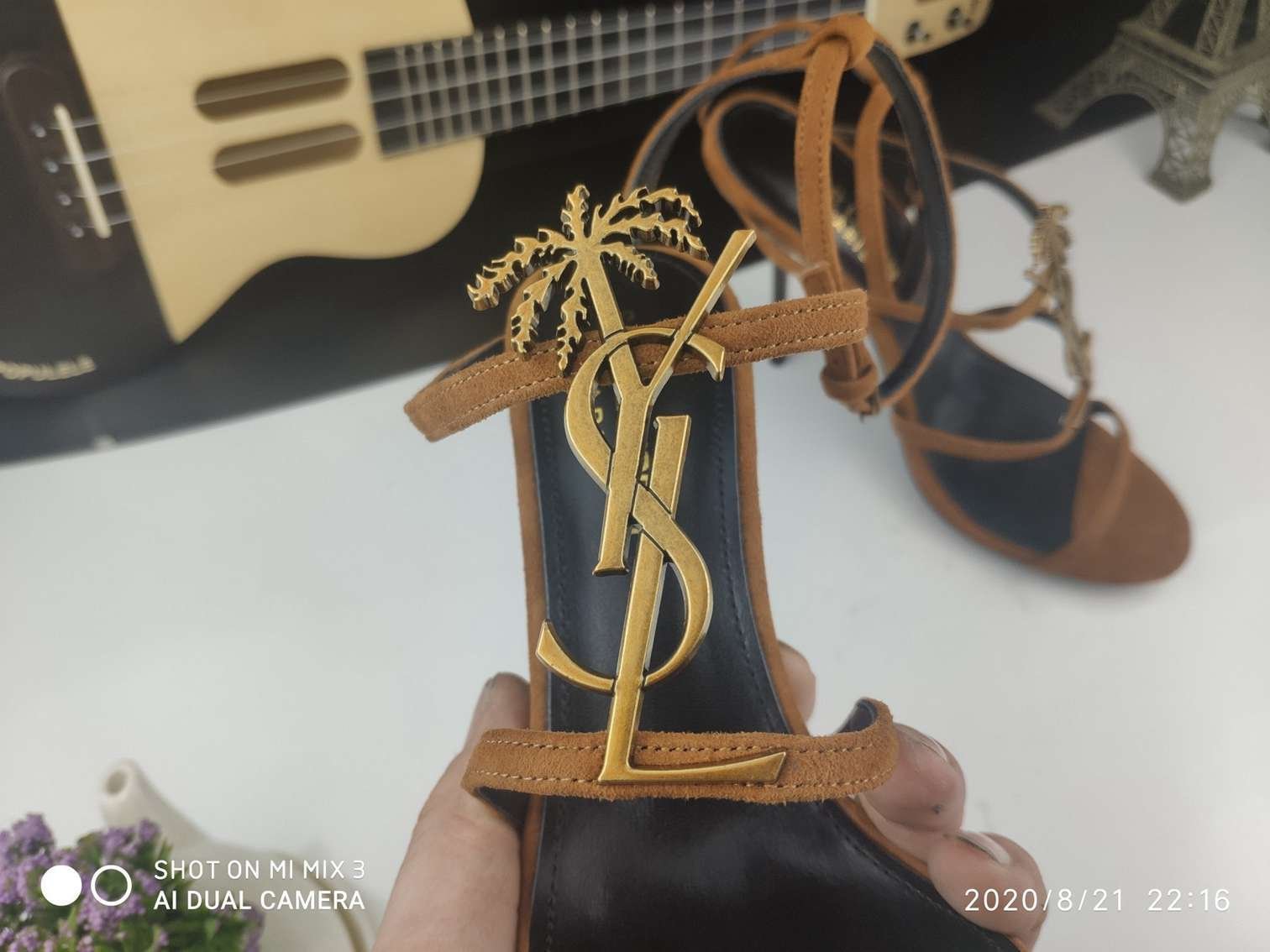 Saint Laurent YSL Logo Sandals 948240