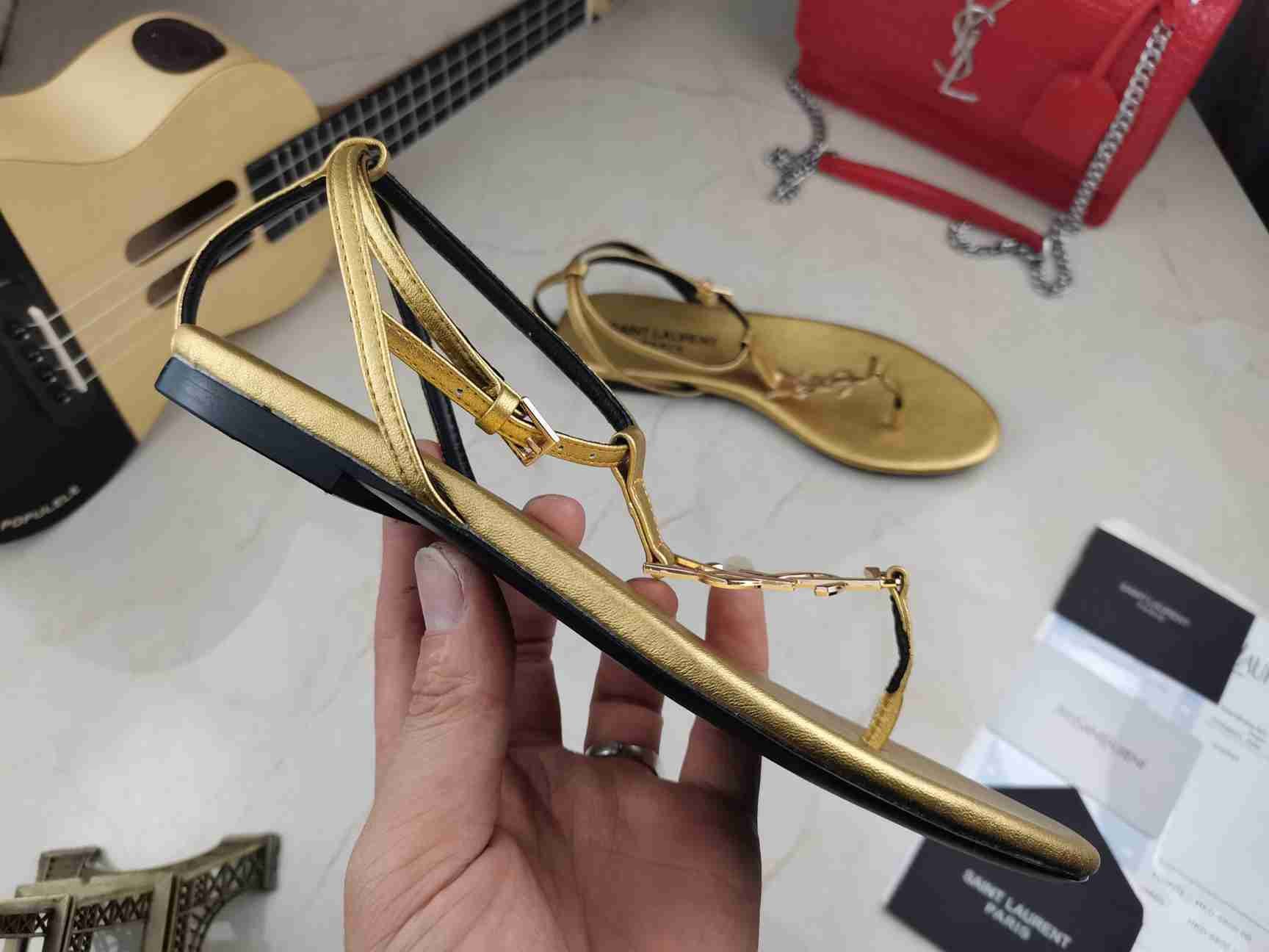 Saint Laurent YSL Logo Sandals Colorway 2 948220