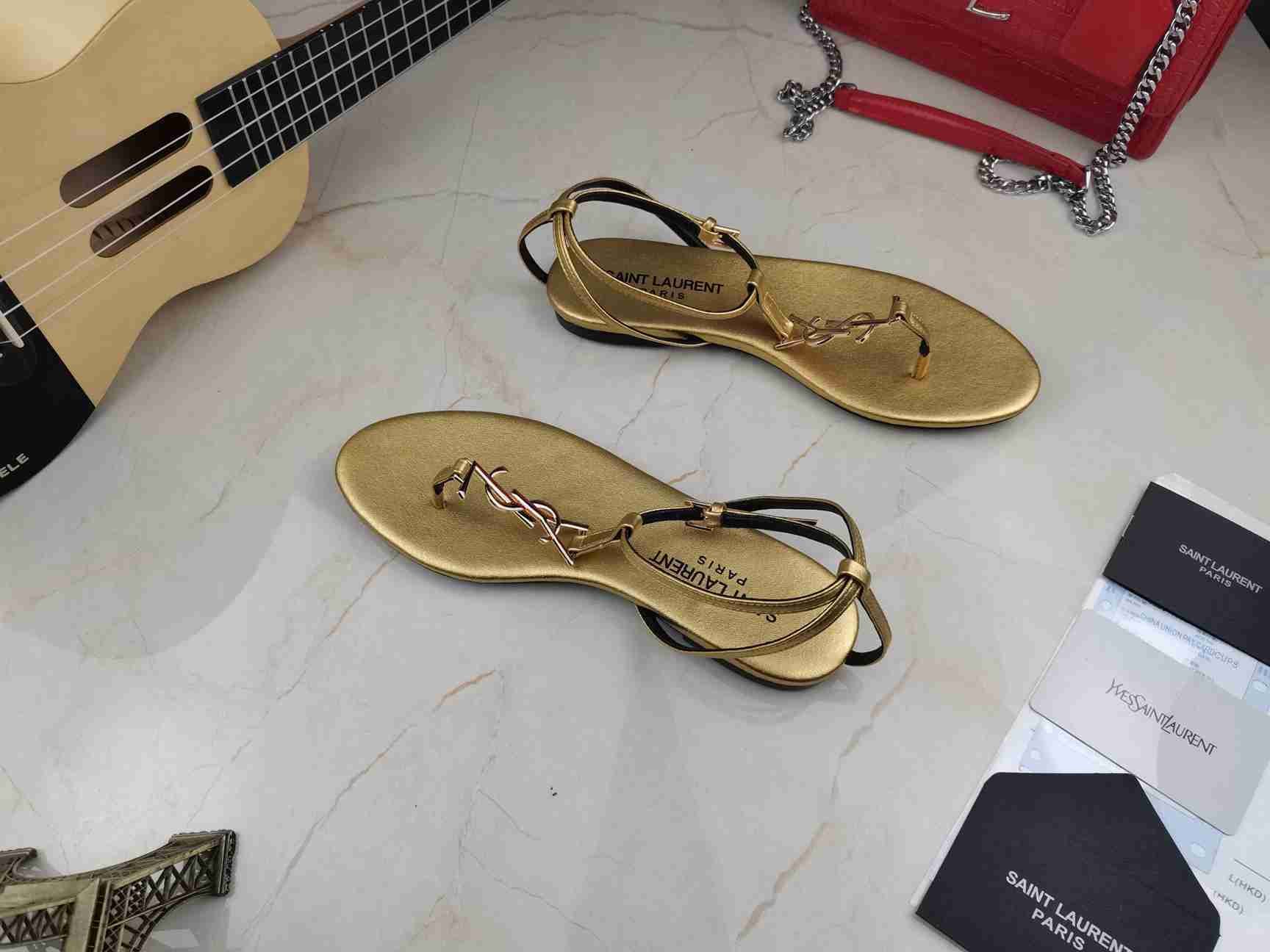 Saint Laurent YSL Logo Sandals Colorway 2 948220