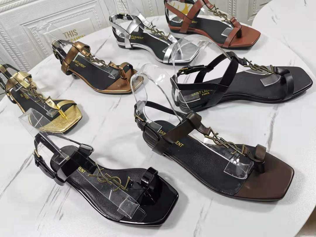 Saint Laurent Women's CM MM Sandals Colorway 1 354343