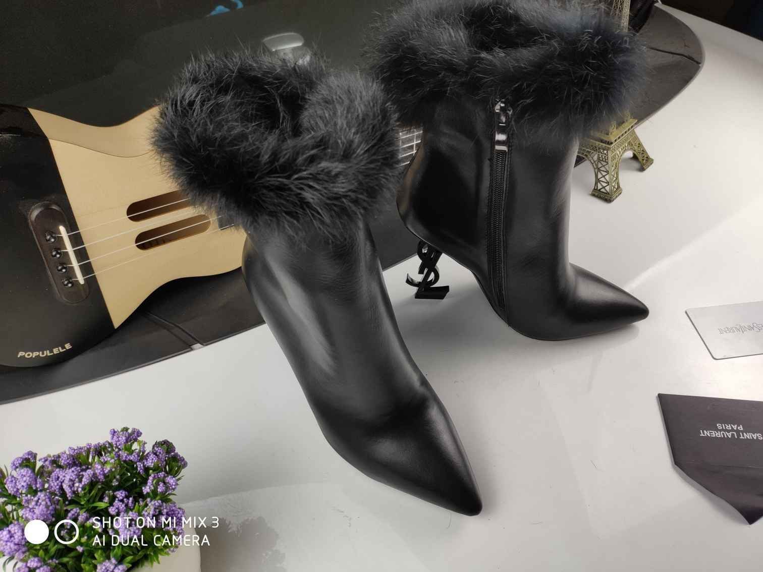 Saint Laurent logo cm Boots 948370