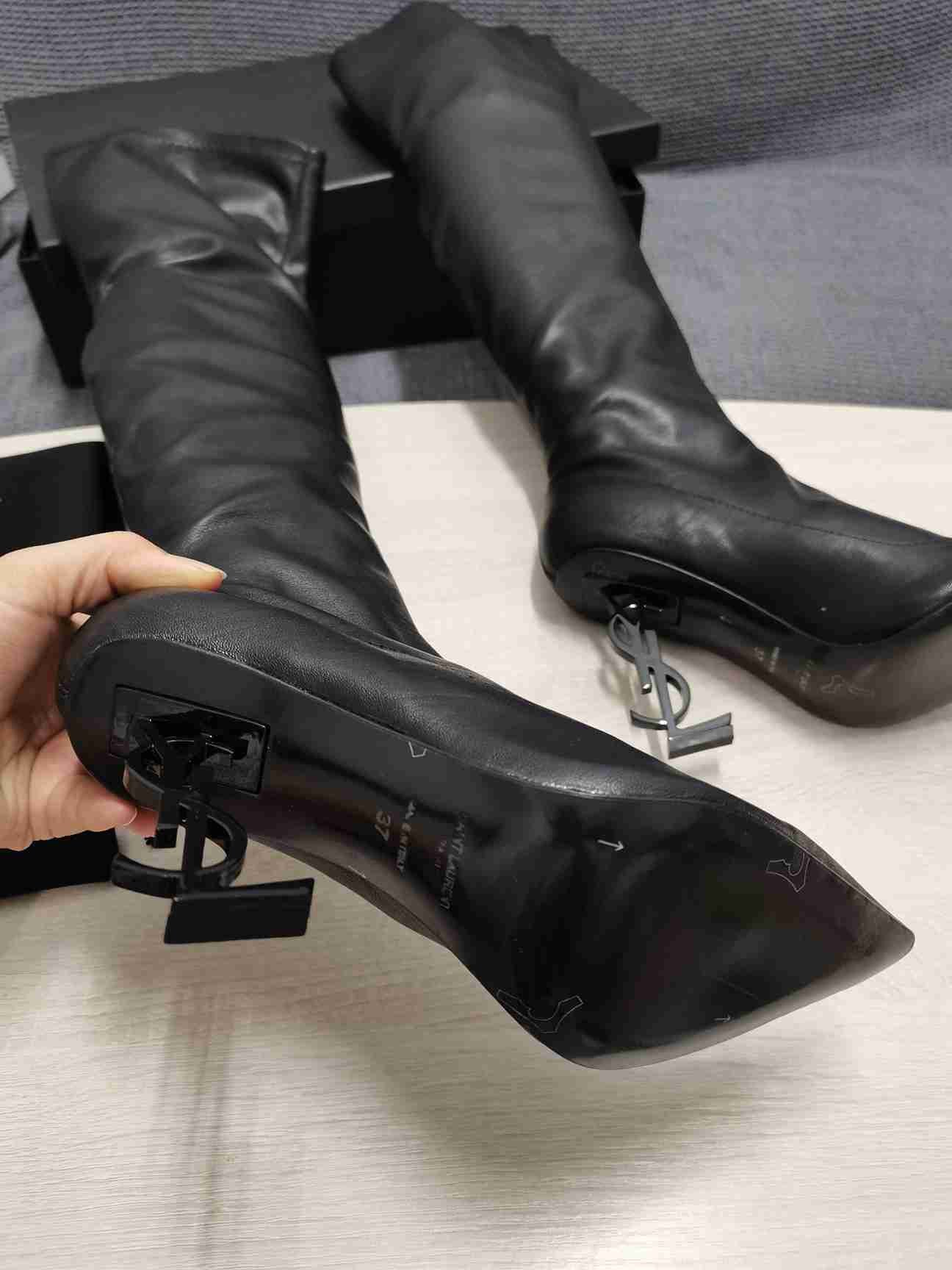 Saint Laurent logo Clour Boots Black 3368400