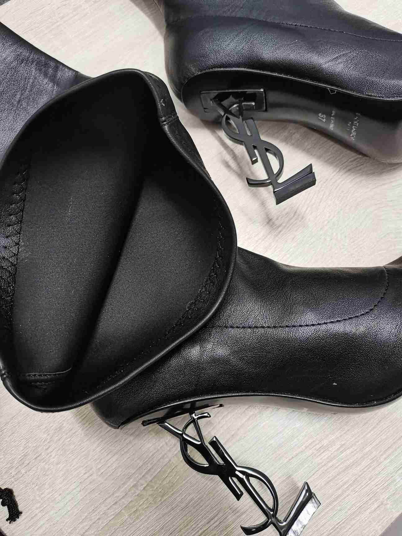 Saint Laurent logo Clour Boots Black 3368400