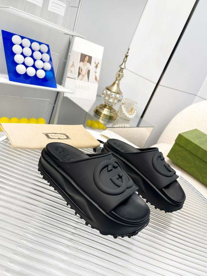 Gucci Ac5631180 Slides Black AC5631180
