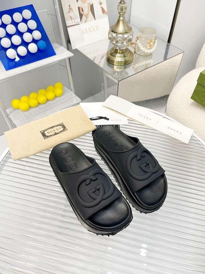 Gucci Ac5631180 Slides Black AC5631180