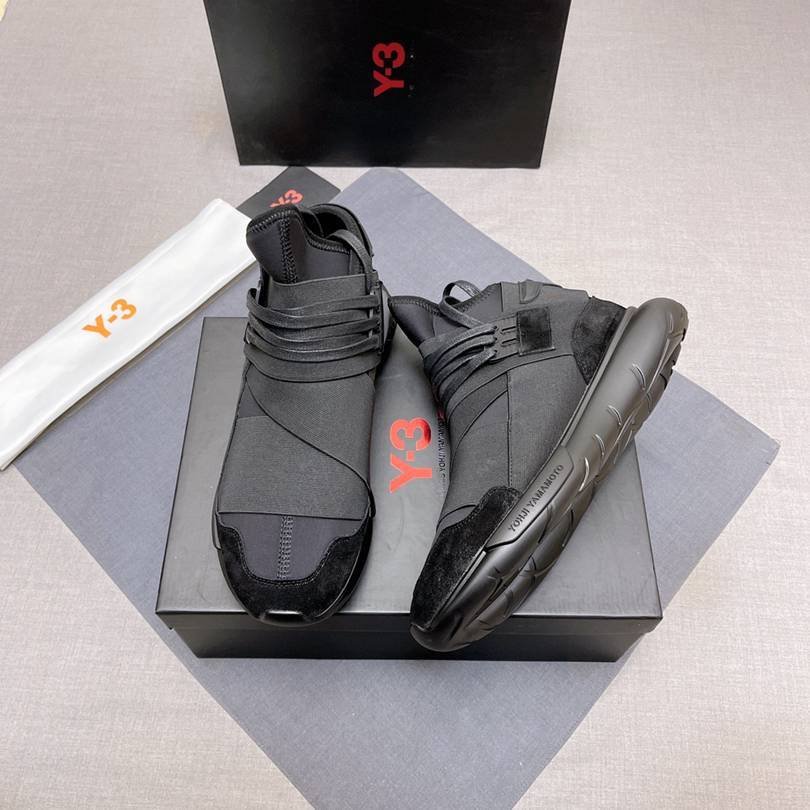 Y-3 Men’s Leather High-Top Sneakers Colorway 17 1628240-17