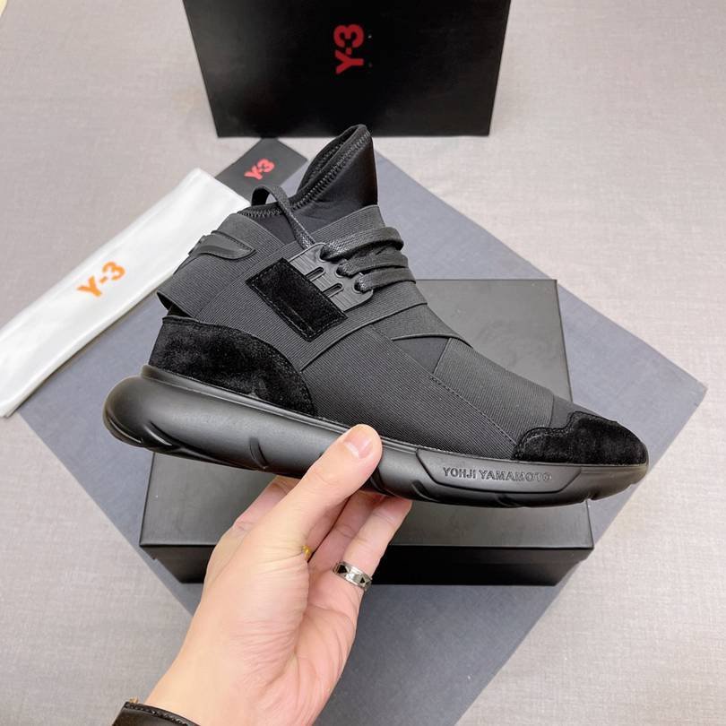 Y-3 Men’s Leather High-Top Sneakers Colorway 17 1628240-17