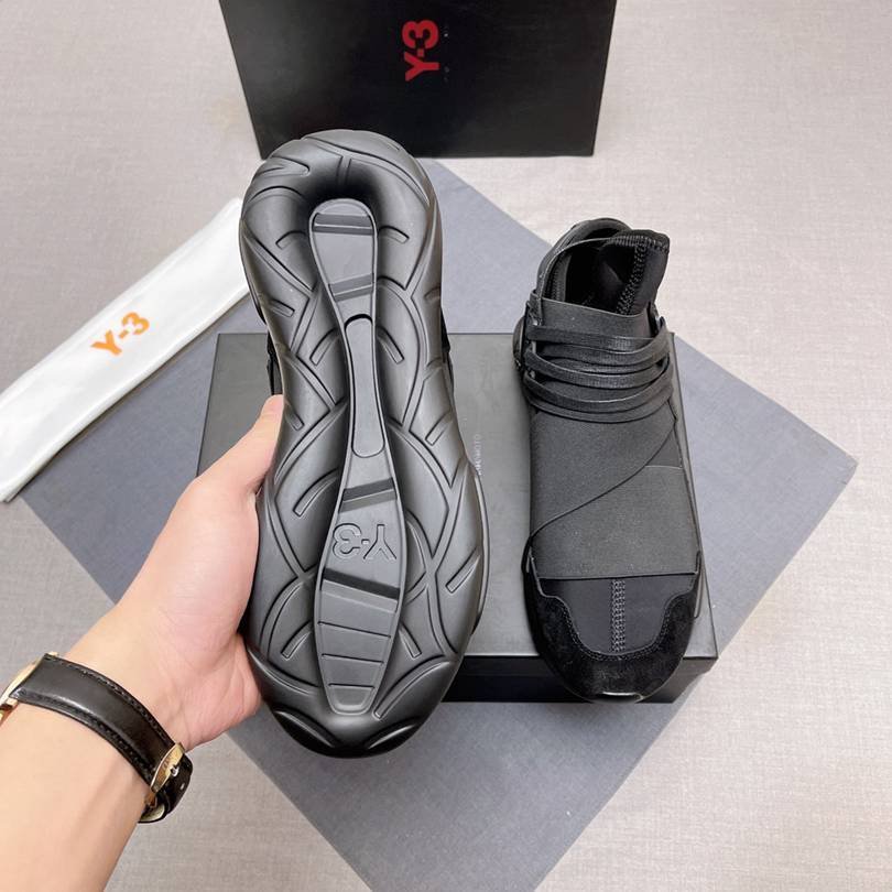 Y-3 Men’s Leather High-Top Sneakers Colorway 17 1628240-17