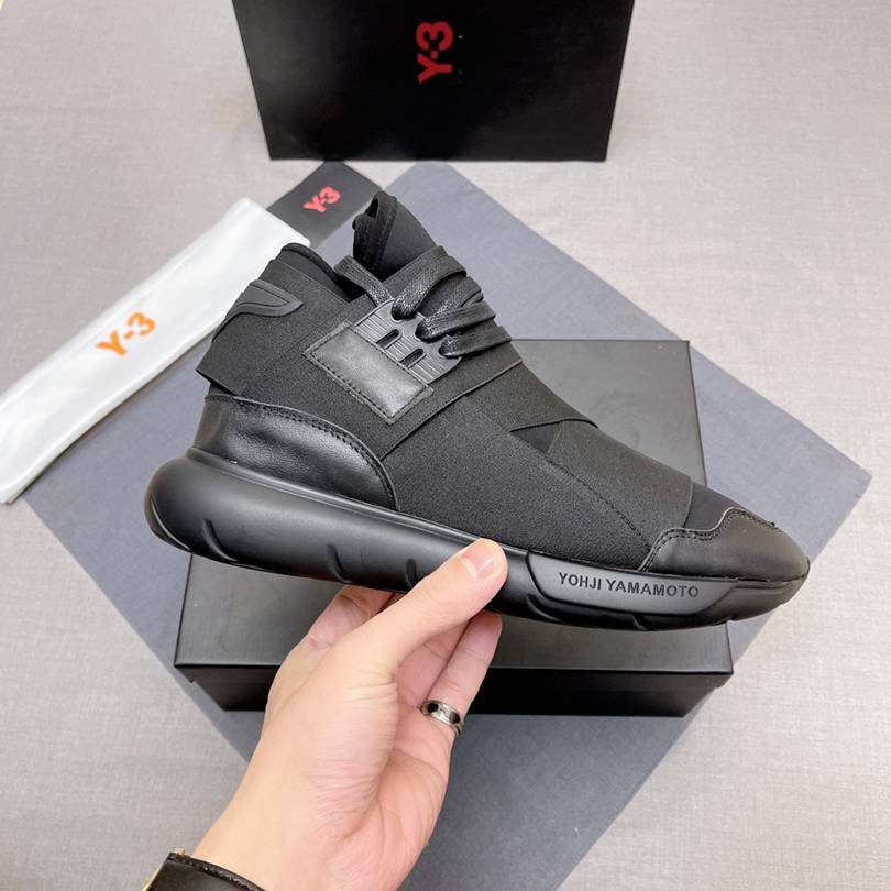 Y-3 Men’s Leather High-Top Sneakers Colorway 15 1628240-15