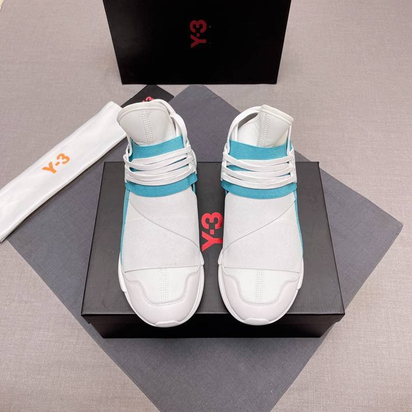 Y-3 Men's Leather High-Top Sneakers Colorway 13 1628240-13