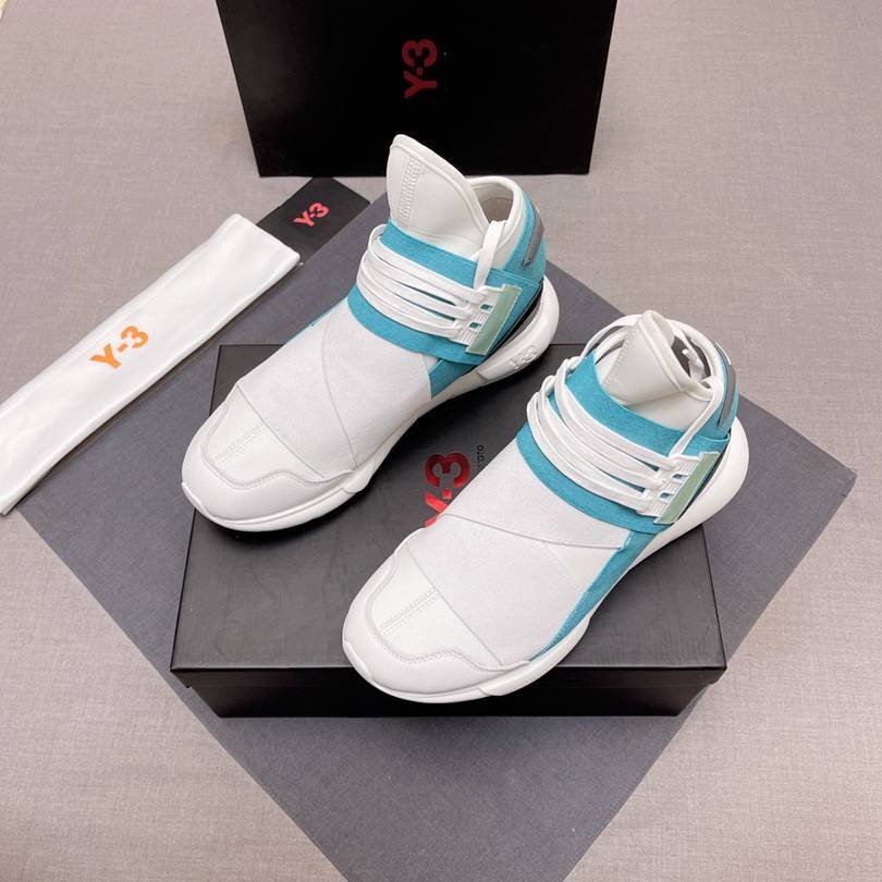 Y-3 Men’s Leather High-Top Sneakers Colorway 13 1628240-13