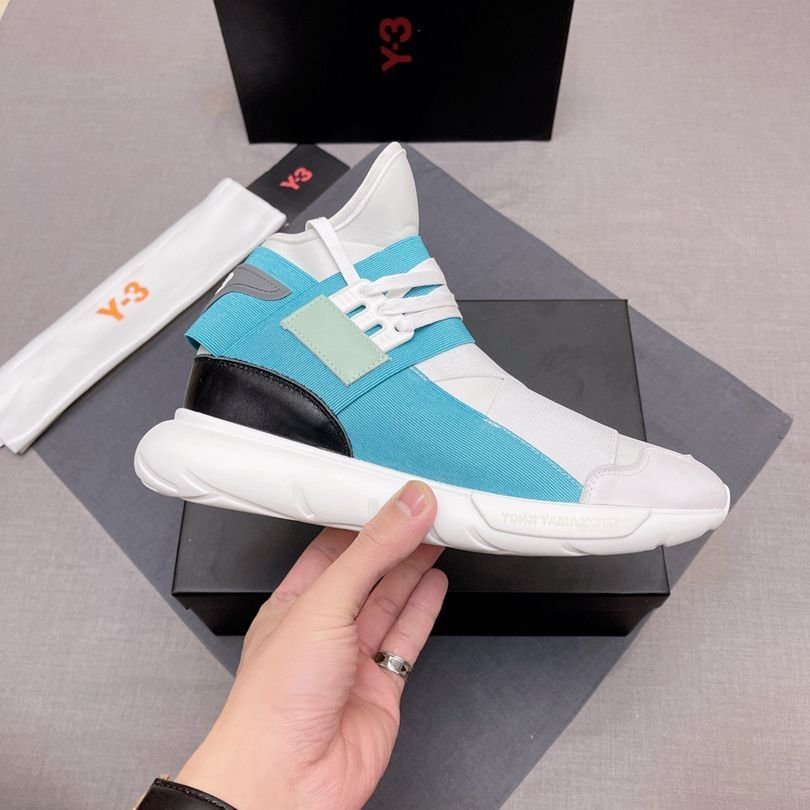 Y-3 Men’s Leather High-Top Sneakers Colorway 13 1628240-13