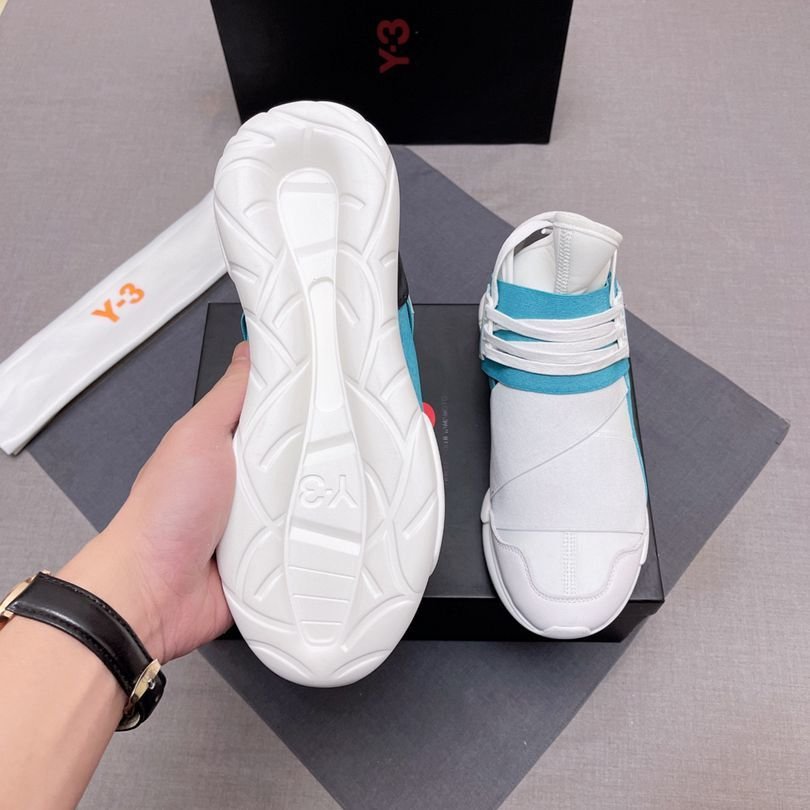 Y-3 Men’s Leather High-Top Sneakers Colorway 13 1628240-13