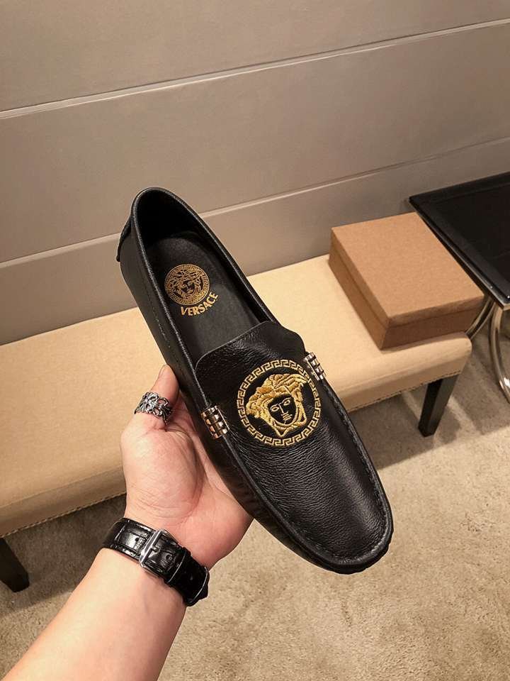 Versace Men's Leather Loafers Colorway 8 1617220-8