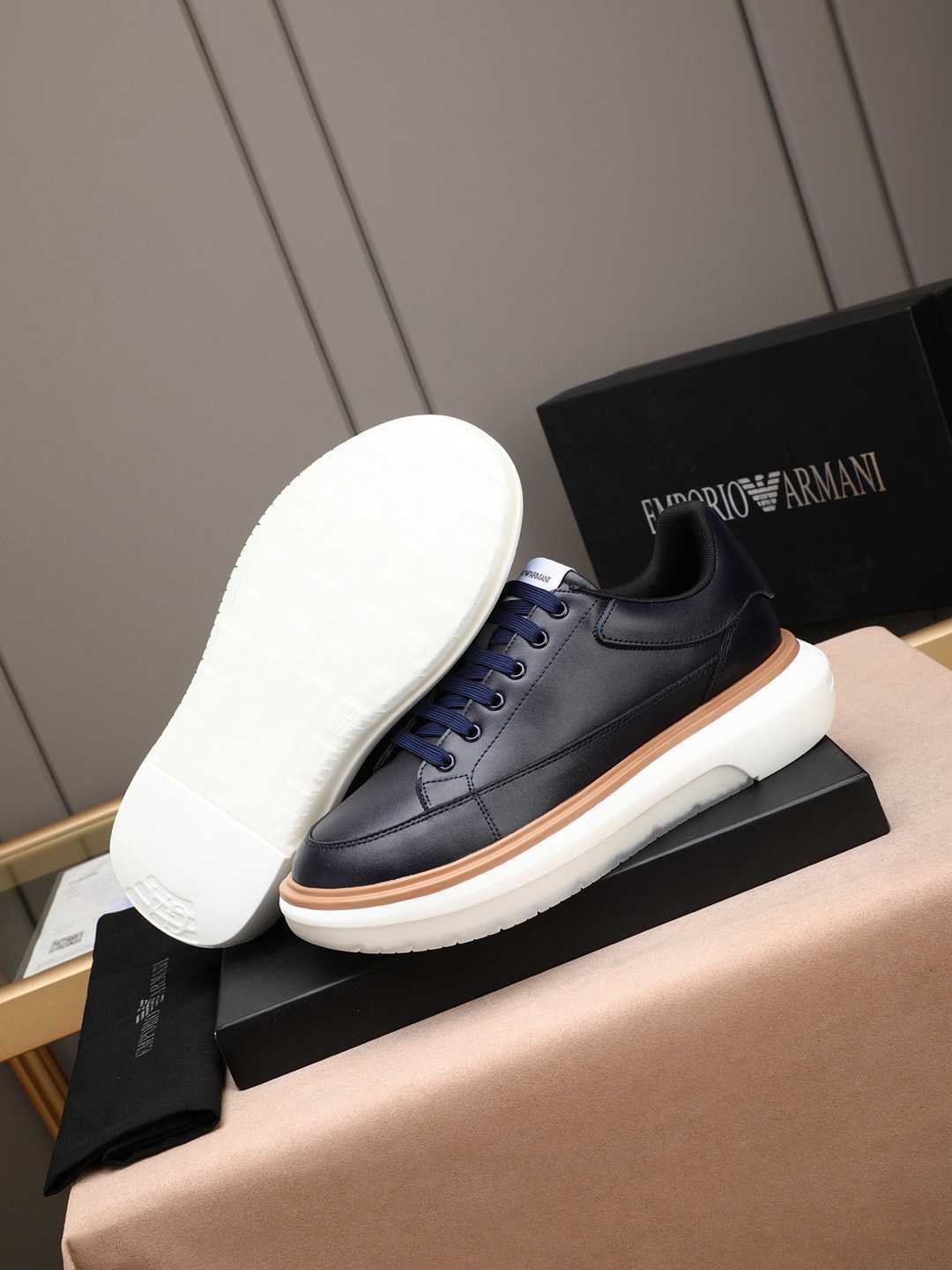 Armani Men’s GIORGIO logo Casual Sneakers Colorway 4 1308260-4