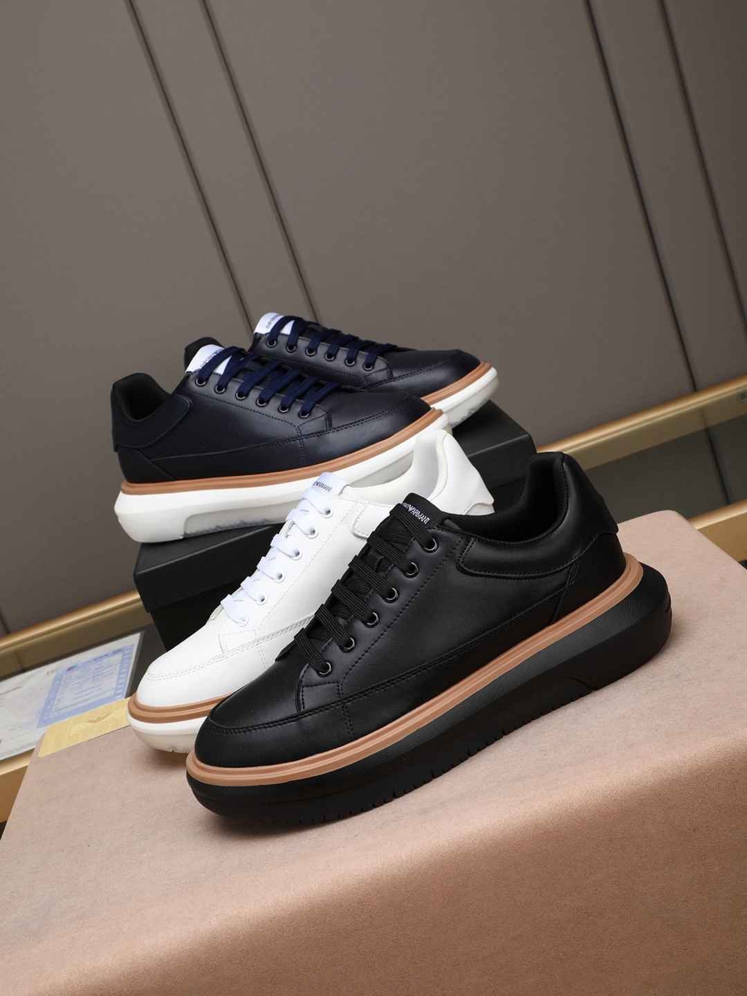 Armani Men’s GIORGIO logo Casual Sneakers Colorway 3 1308260-3
