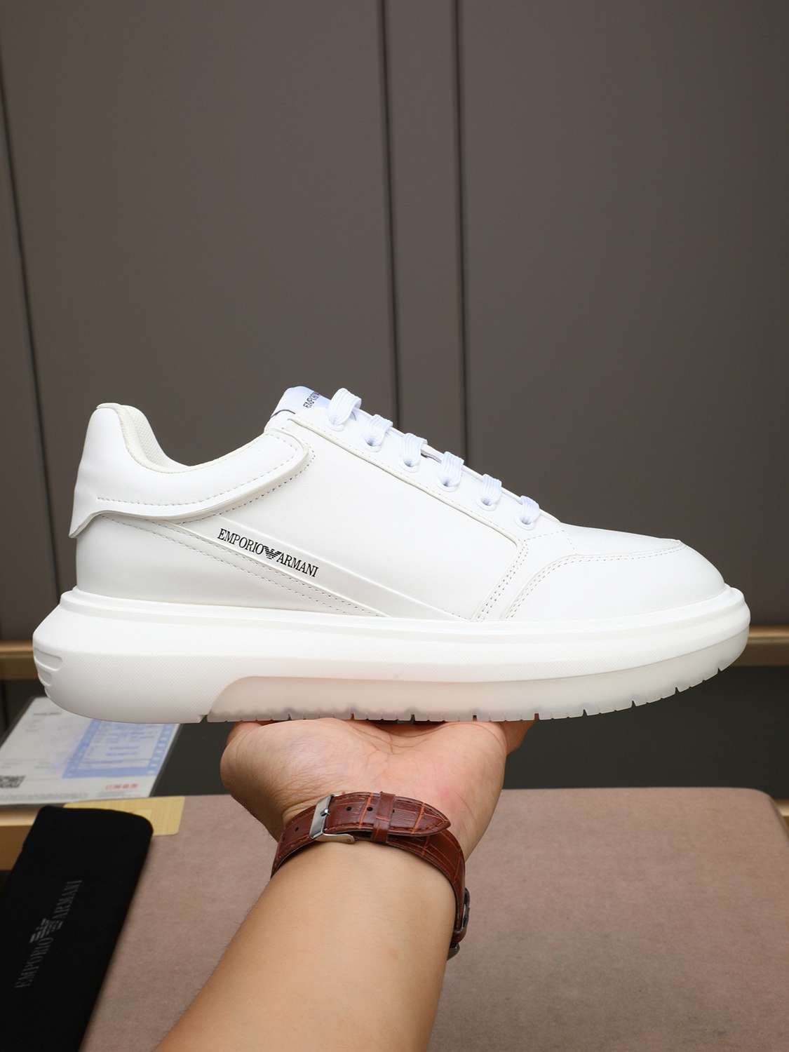 Armani Men's GIORGIO logo Casual Sneakers Colorway 2 1308260-2