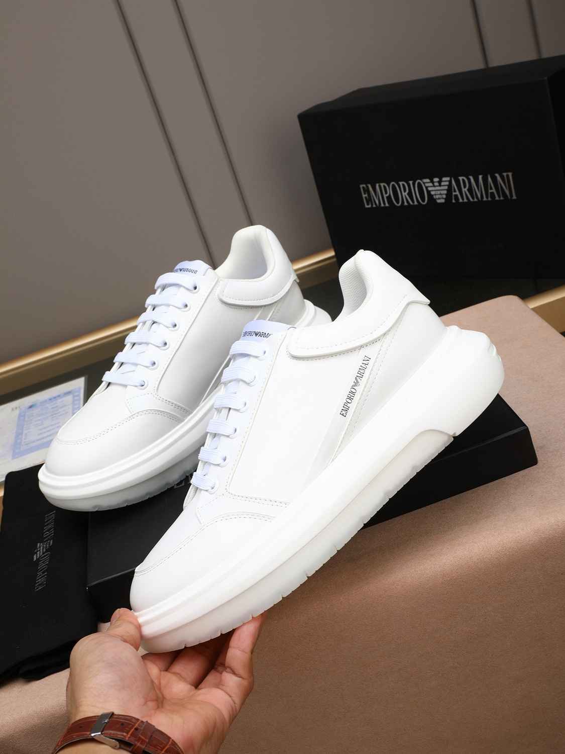 Armani Men’s GIORGIO logo Casual Sneakers Colorway 2 1308260-2