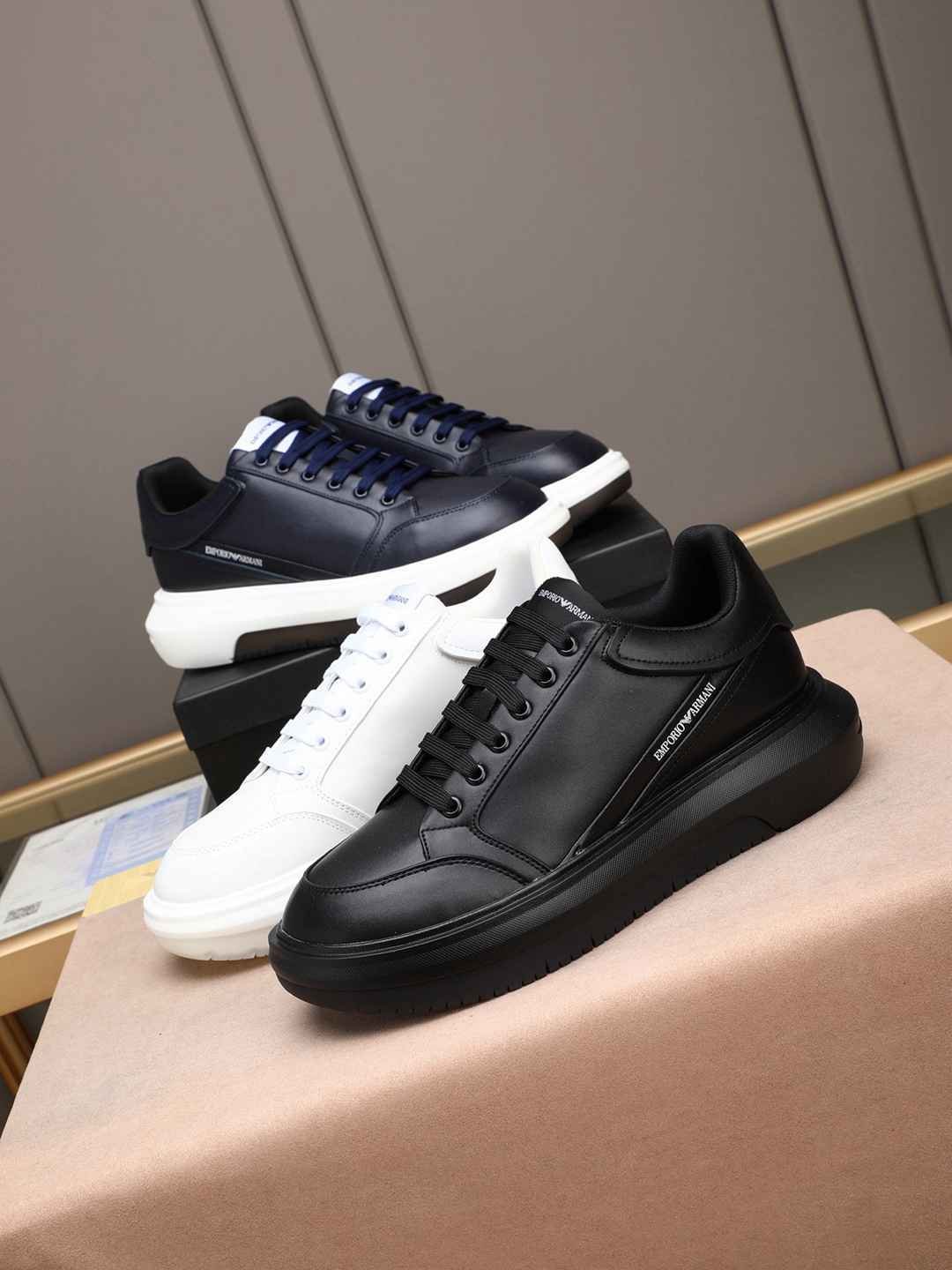 Armani Men’s GIORGIO logo Casual Sneakers Colorway 1 1308260-1