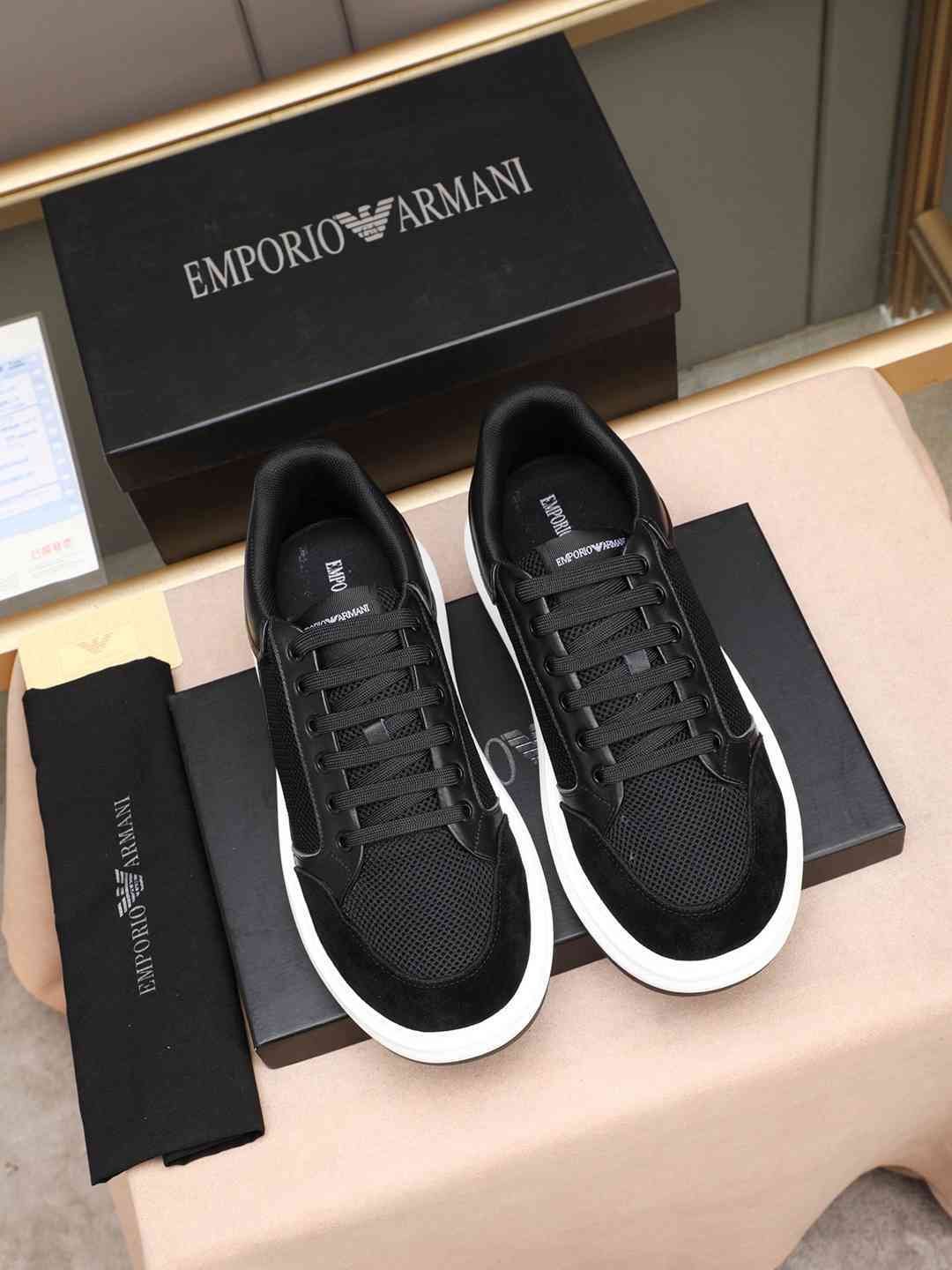 Armani Men’s GIORGIO logo Casual Sneakers Colorway 10 1308250-10