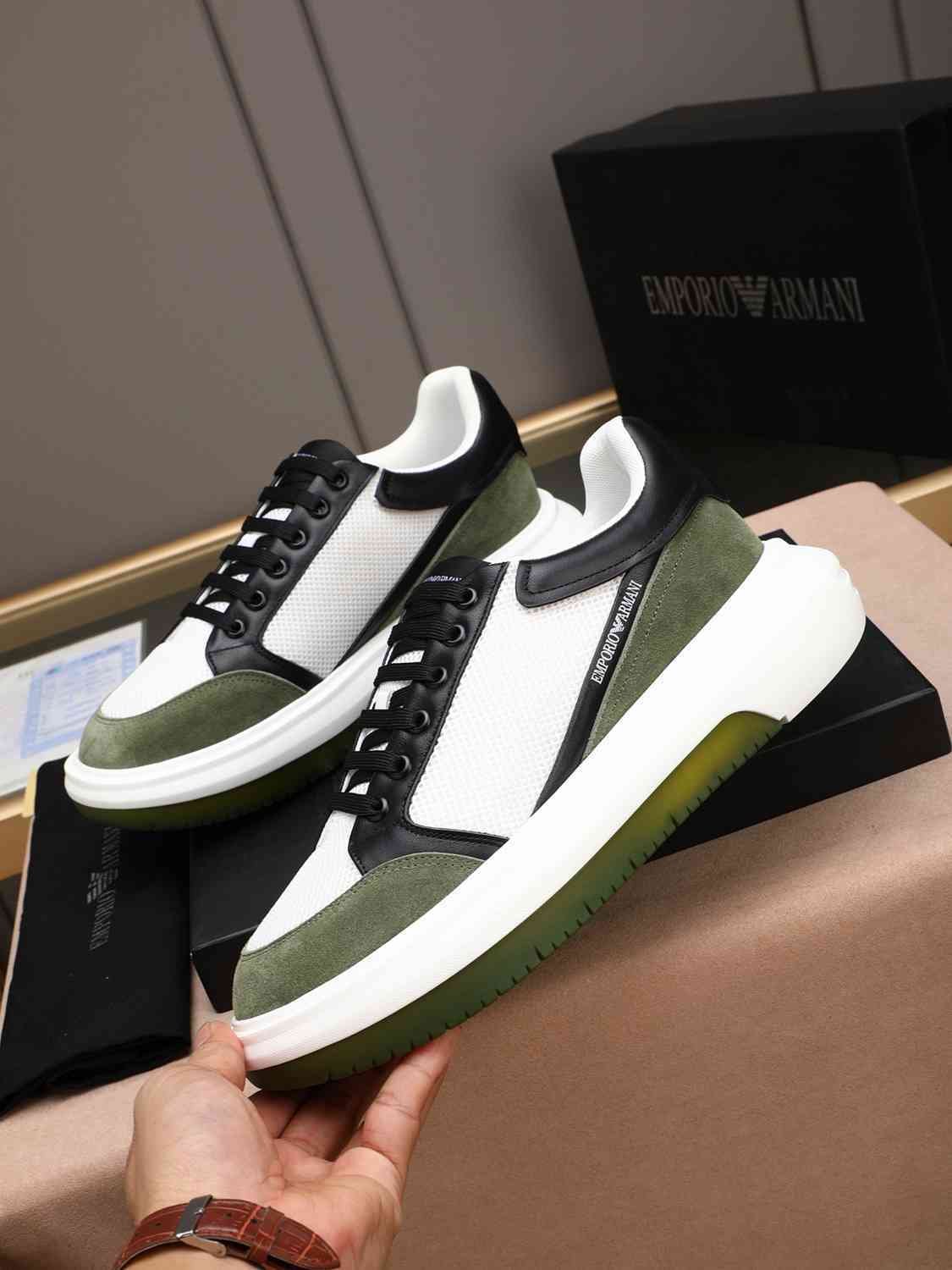 Armani Men’s GIORGIO logo Casual Sneakers Colorway 8 1308250-8