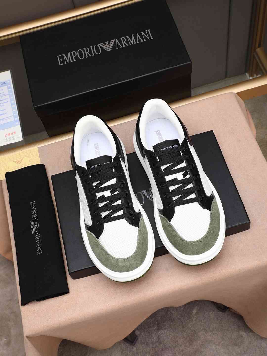 Armani Men’s GIORGIO logo Casual Sneakers Colorway 8 1308250-8
