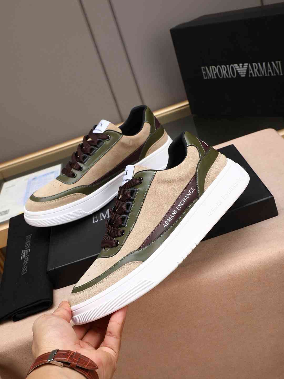 Armani Men’s GIORGIO logo Casual Sneakers Colorway 19 1308230-19