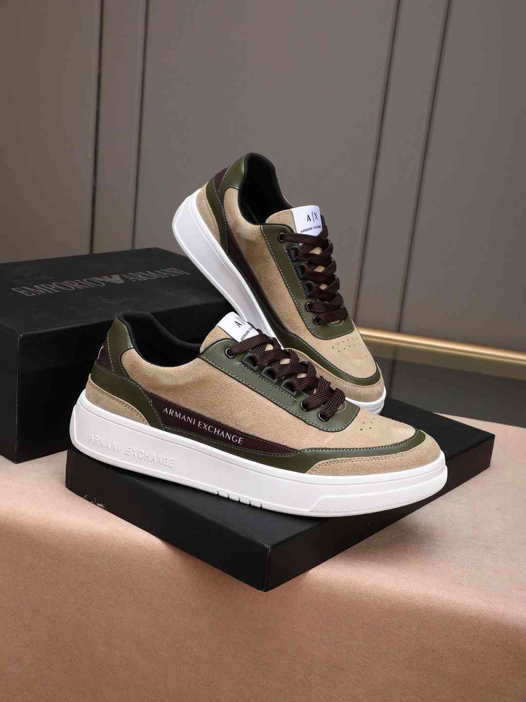 Armani Men’s GIORGIO logo Casual Sneakers Colorway 19 1308230-19