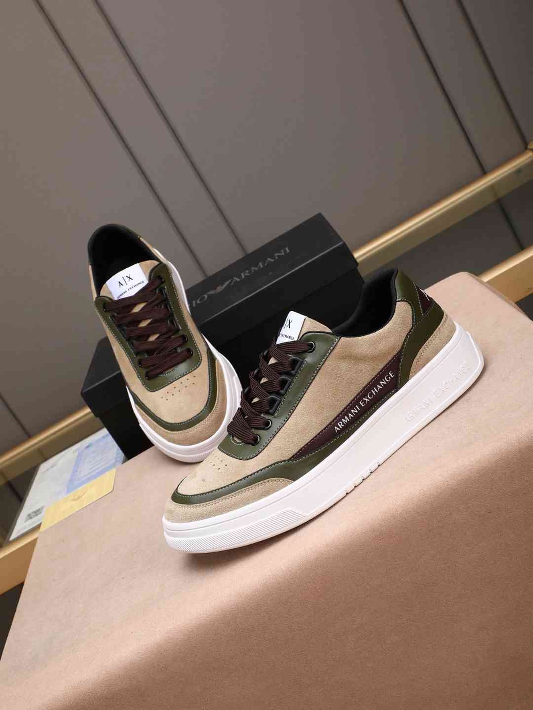 Armani Men’s GIORGIO logo Casual Sneakers Colorway 19 1308230-19