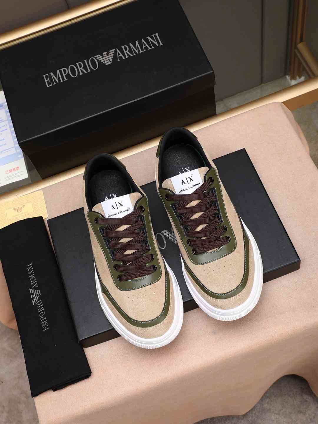 Armani Men’s GIORGIO logo Casual Sneakers Colorway 19 1308230-19