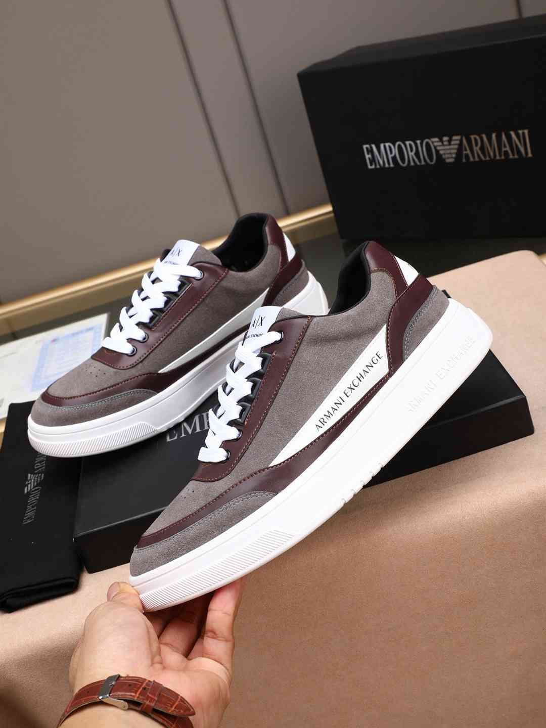 Armani Men’s GIORGIO logo Casual Sneakers Colorway 18 1308230-18