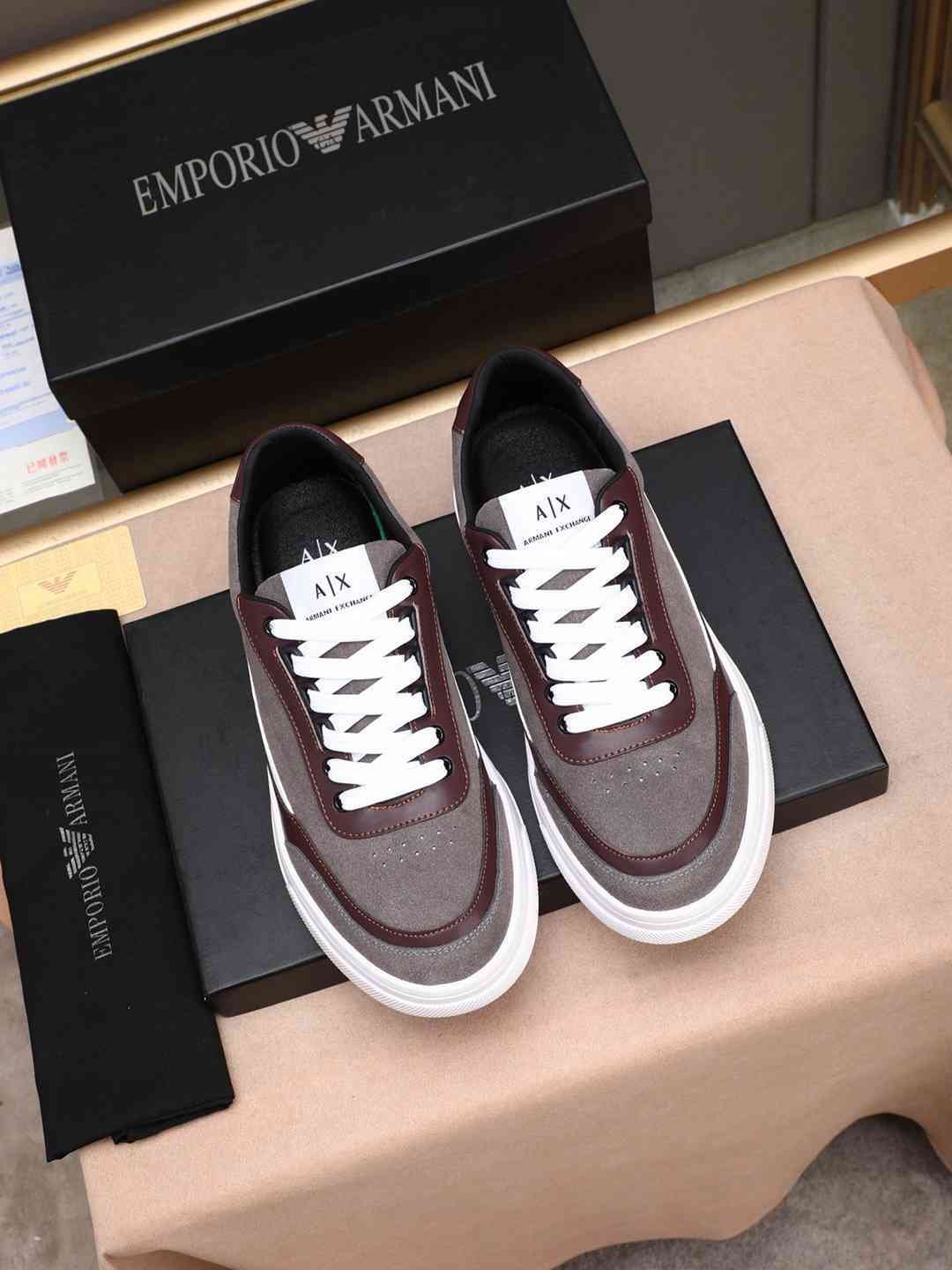 Armani Men’s GIORGIO logo Casual Sneakers Colorway 18 1308230-18