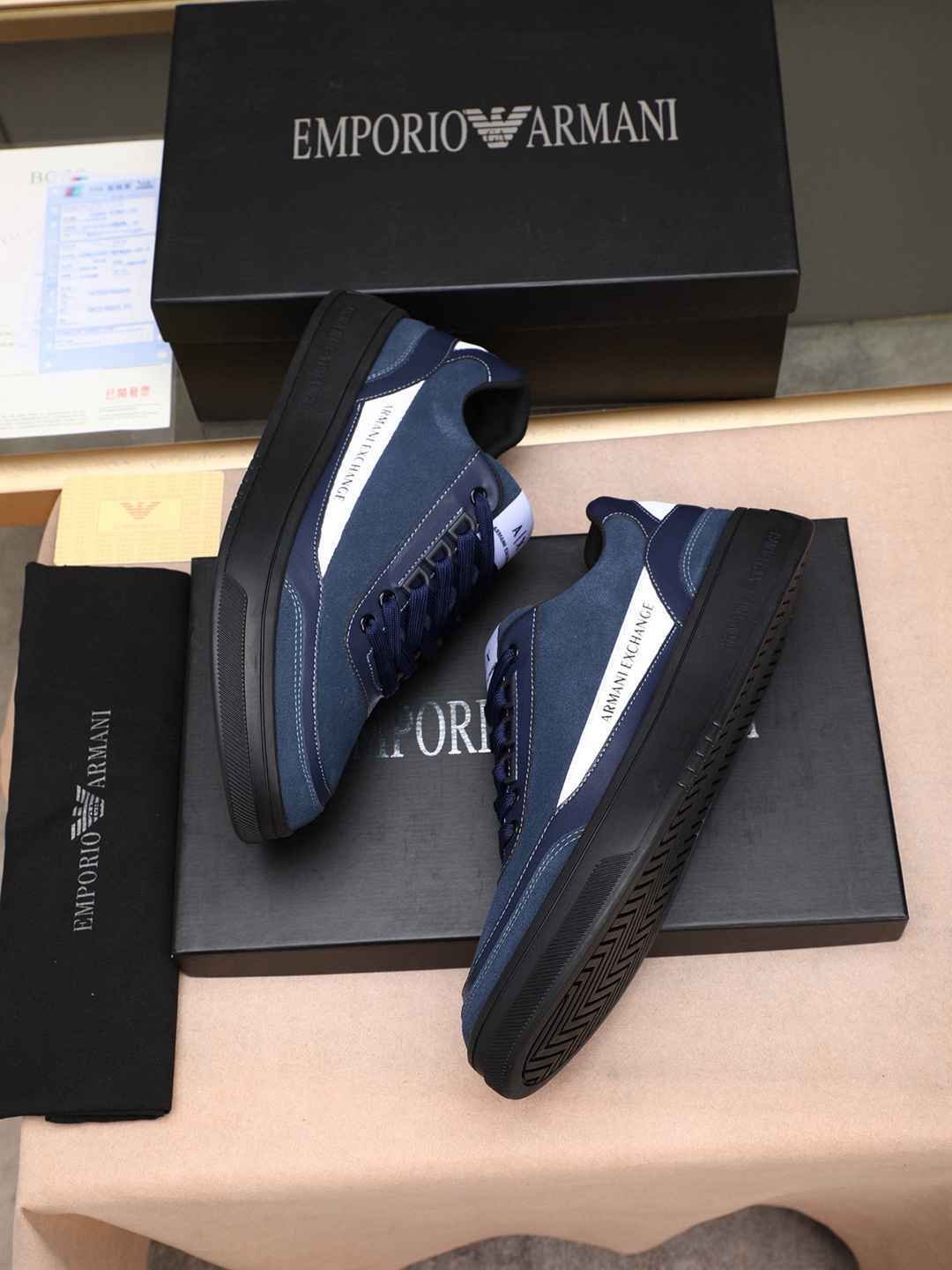 Armani Men’s GIORGIO logo Casual Sneakers Colorway 17 1308230-17