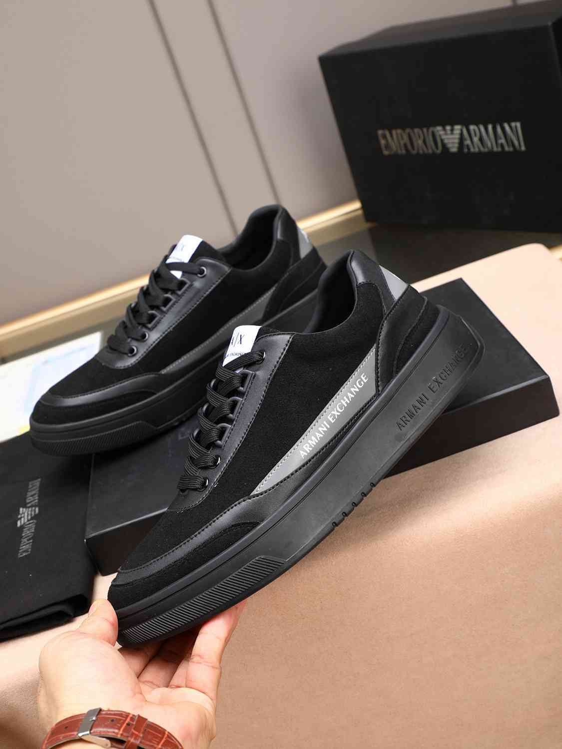 Armani Men’s GIORGIO logo Casual Sneakers Colorway 16 1308230-16