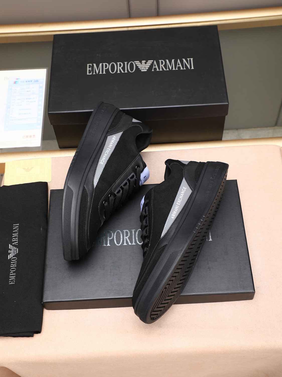 Armani Men’s GIORGIO logo Casual Sneakers Colorway 16 1308230-16