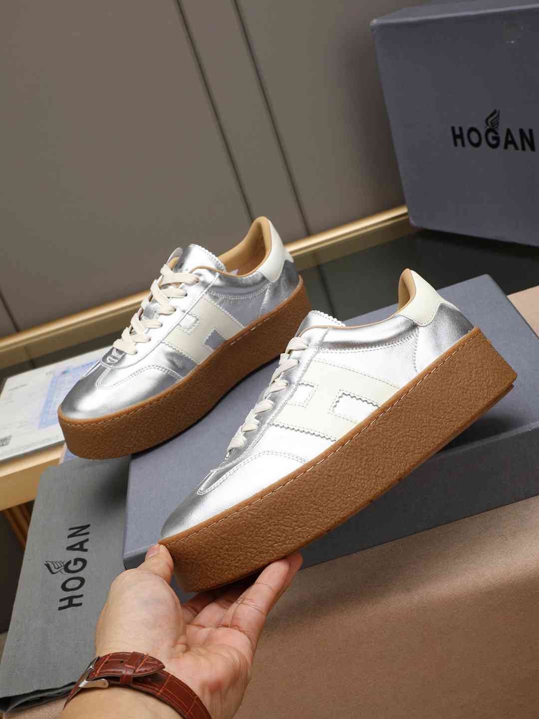 Hogan Women’s Platform H698 Trainer Sneakers Colorway 14 1308350-14