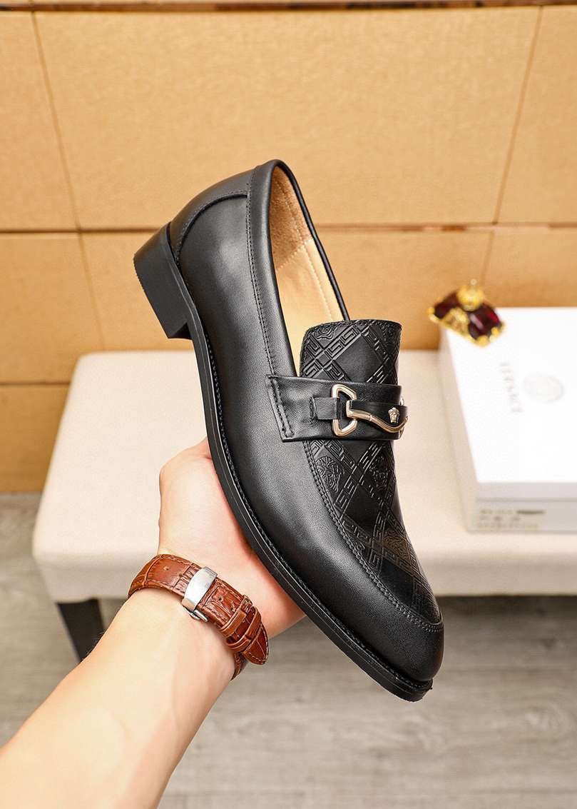 Versace Calfskin leather Dress Shoes Colorway 15 1615251-15