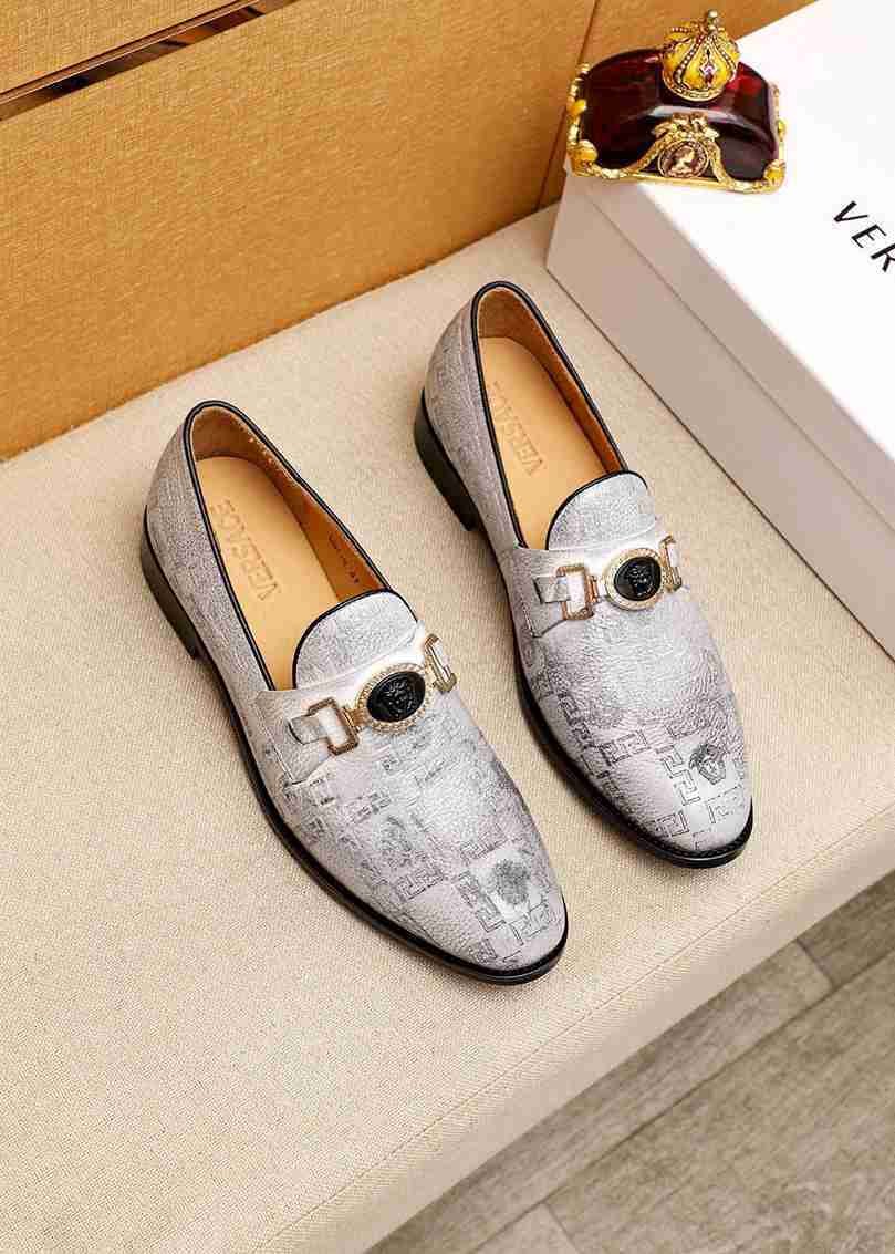 Versace Calfskin leather Dress Shoes 1615251