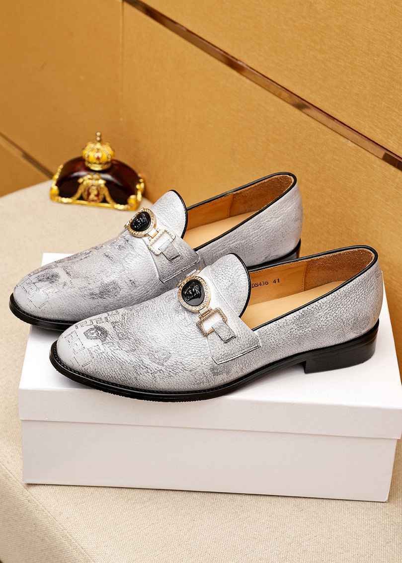 Versace Calfskin leather Dress Shoes 1615251