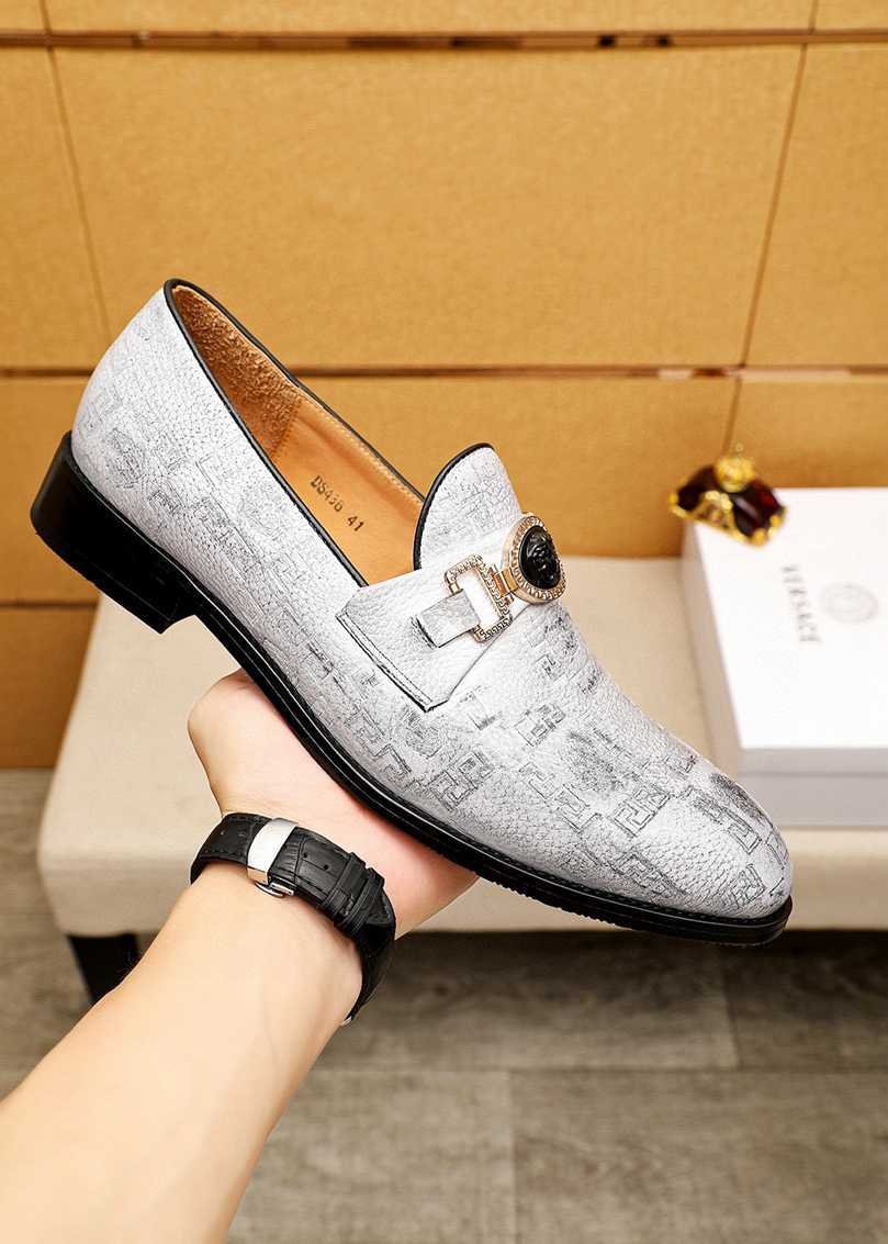 Versace Calfskin leather Dress Shoes 1615251