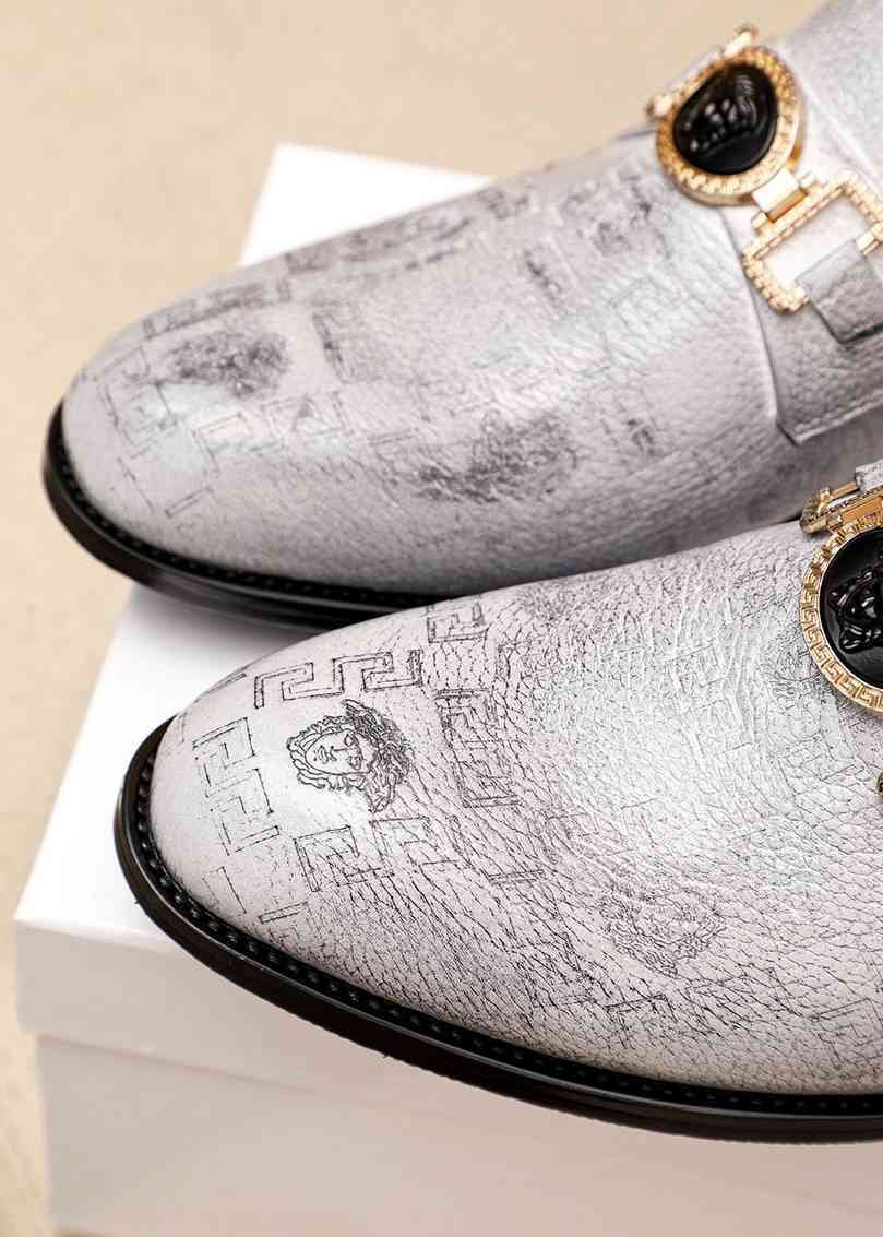 Versace Calfskin leather Dress Shoes 1615251